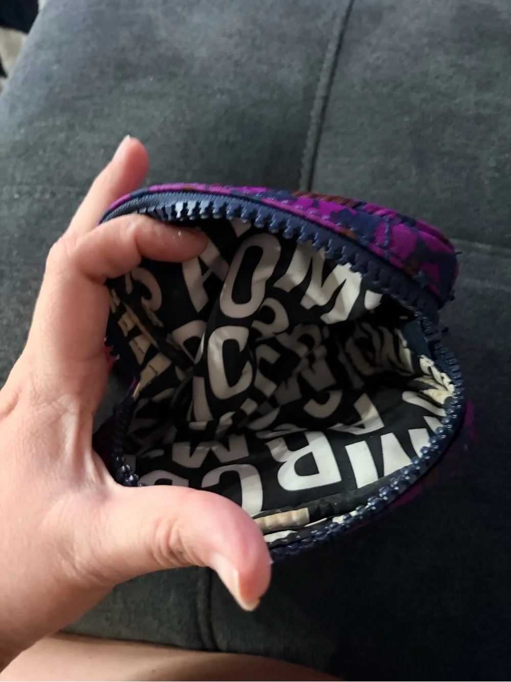 Marc by Marc Jacobs Purple and Brown Leopard Print Cosmetic Pouch - Picture 5 of 5